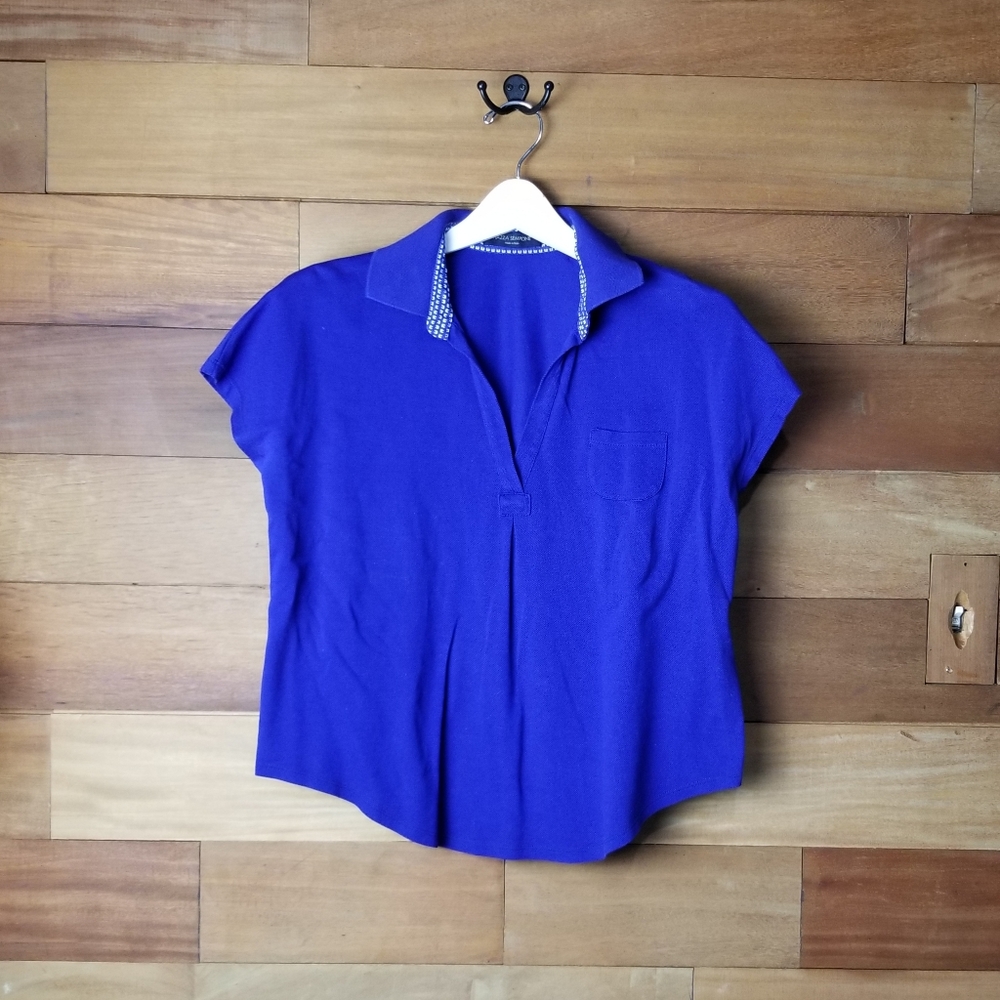 Piazza Sempione blue polo shirt size L